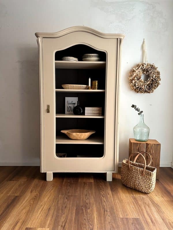 Shabby Chic Vitrine, Vitrine, alte Vitrine, Vintage Möbel, Shabby Chic, Vitrinenschrank, chary chic