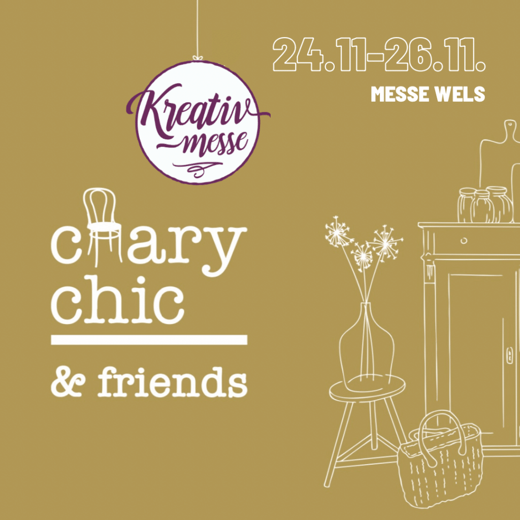 Kreativmesse Wels, chary chic, chary chic and friends, Vintage Möbel, Upcycling, Messe Wels