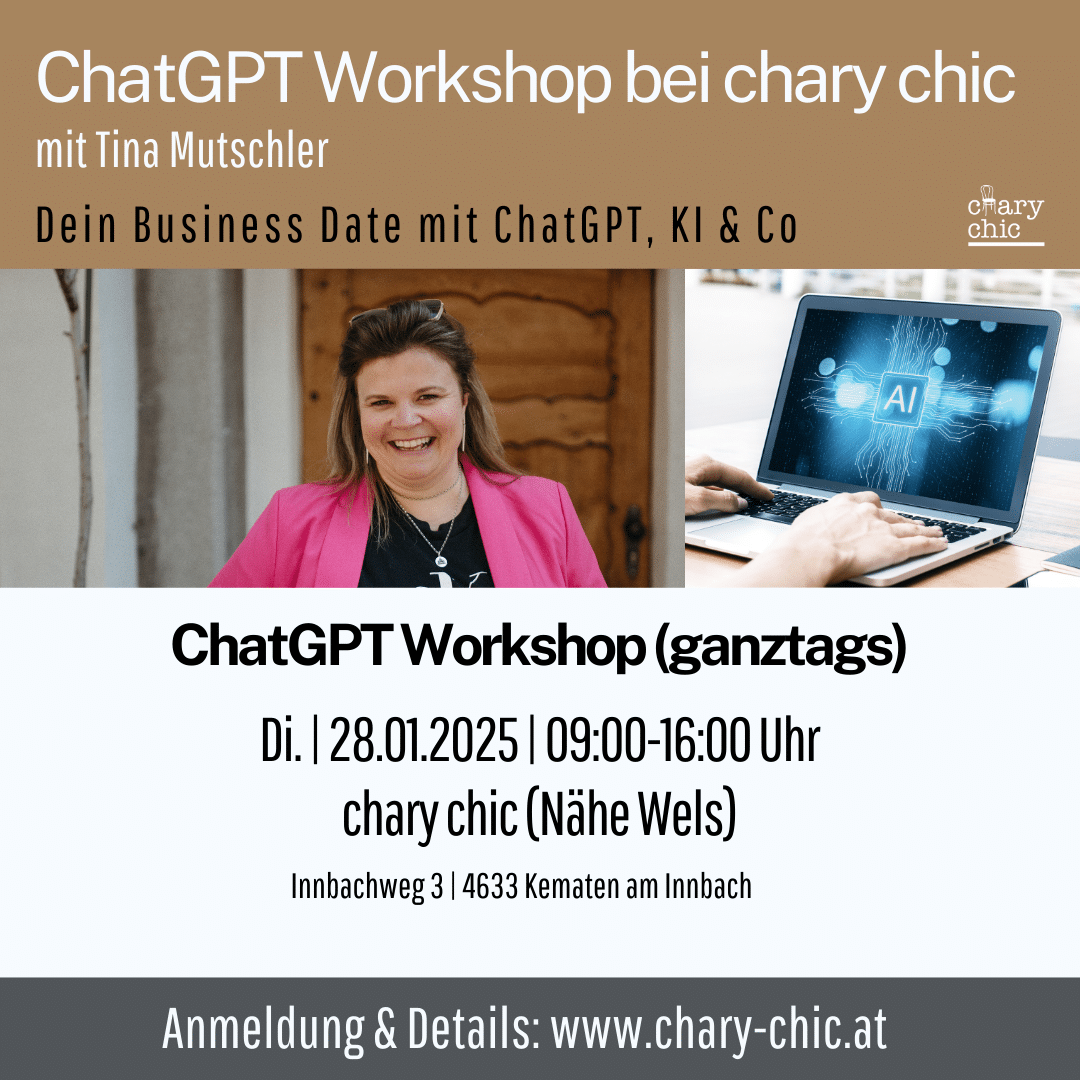 ChatGPT- | KI-Workshop mit Tina Mutschler