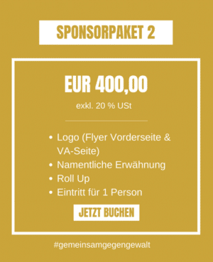 Sponsorpaket 2 | Charity "Gemeinsam gegen Gewalt"