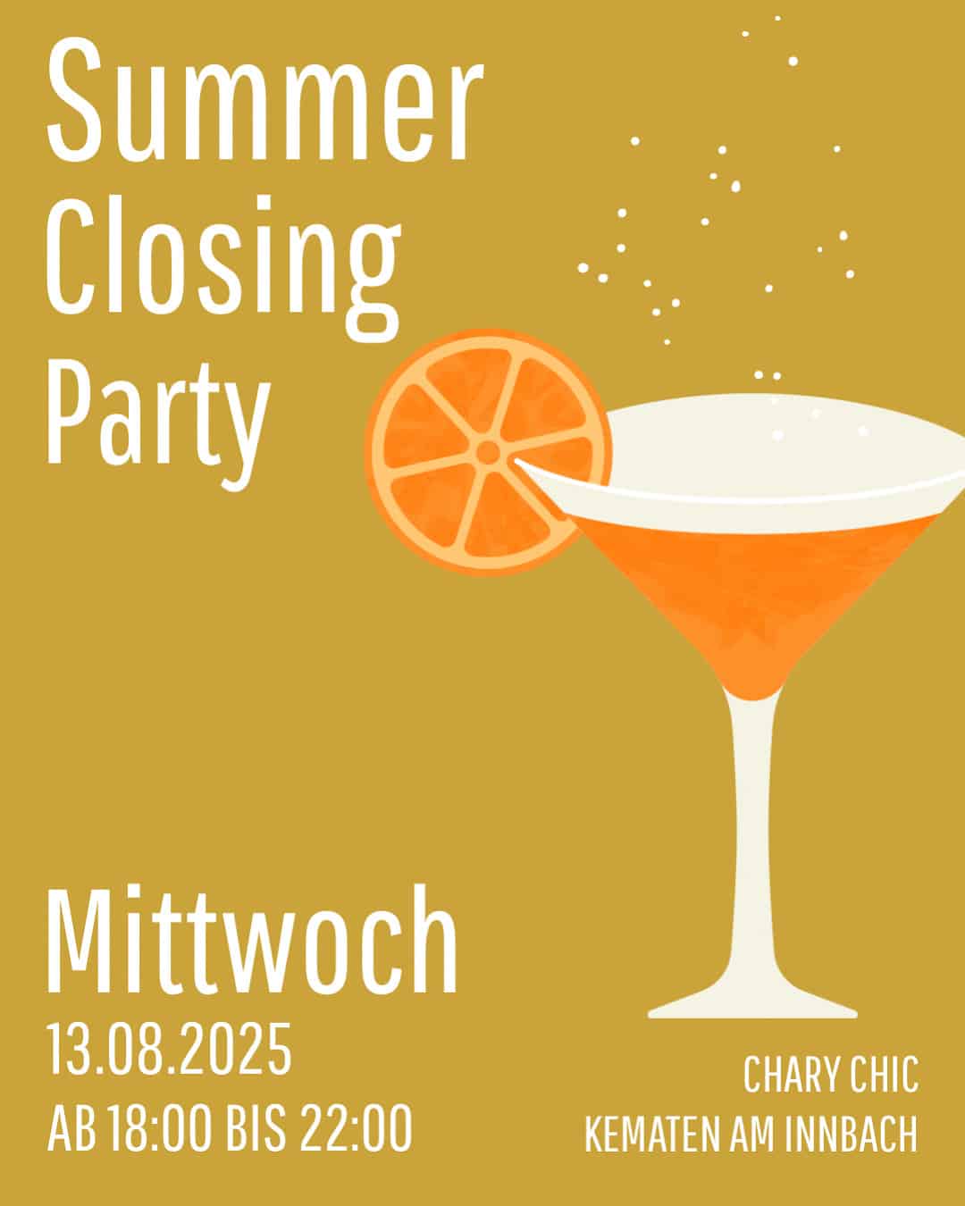 Summer Closing Party, chary chic, Shop Event, Summer Party, Concept Store, Upcycling, Geschenkeladen, Shop in Oberösterreich