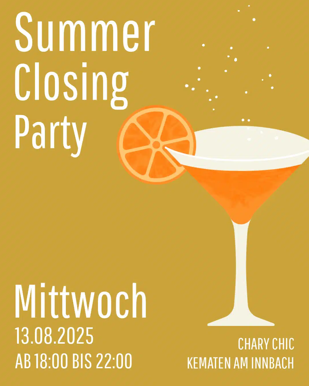 Summer Closing Party, chary chic, Shop Event, Summer Party, Concept Store, Upcycling, Geschenkeladen, Shop in Oberösterreich