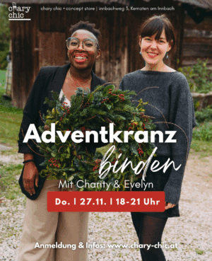 Adventkranz binden bei chary chic, Adventkranz, Weihnachtsworkshop, Christmas, Kematen am Innbach, aus alt mach neu, Vintage Shop, Concept Store
