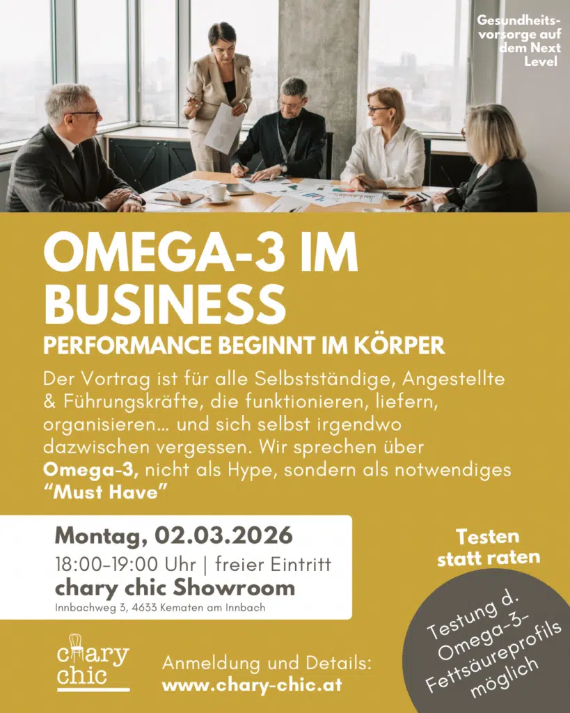 Stille Entzündungen, Darmgesundheit, chary chic, Omega 3, Nährstoffmangel, Kematen am Innbach. aus alt mach neu, Vintage Möbel, Cortisolspiegel, Übersäuerung, Zellgesundheit, Testbasierte Nahrungsergänzung