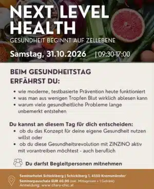 Next Level Health, Gesundheitstag, Testbasierte Gesundheit