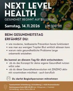 Next Level Health, Gesundheitstag, Testbasierte Gesundheit